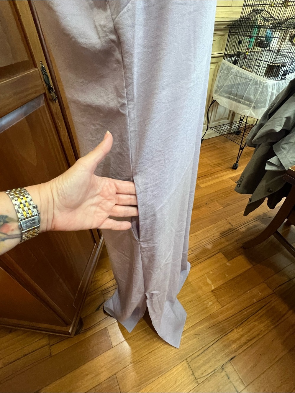 eesome Lavender Slip Maxi Dress - Lightweight Sleeveless - Picture 3 of 7